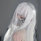 White air bangs wig   HA1888
