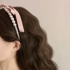 Pink bow ribbon hairpin   HA1975