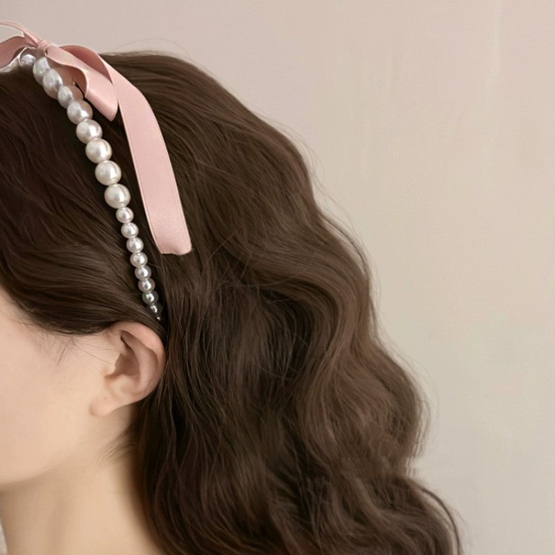 Pink bow ribbon hairpin   HA1975