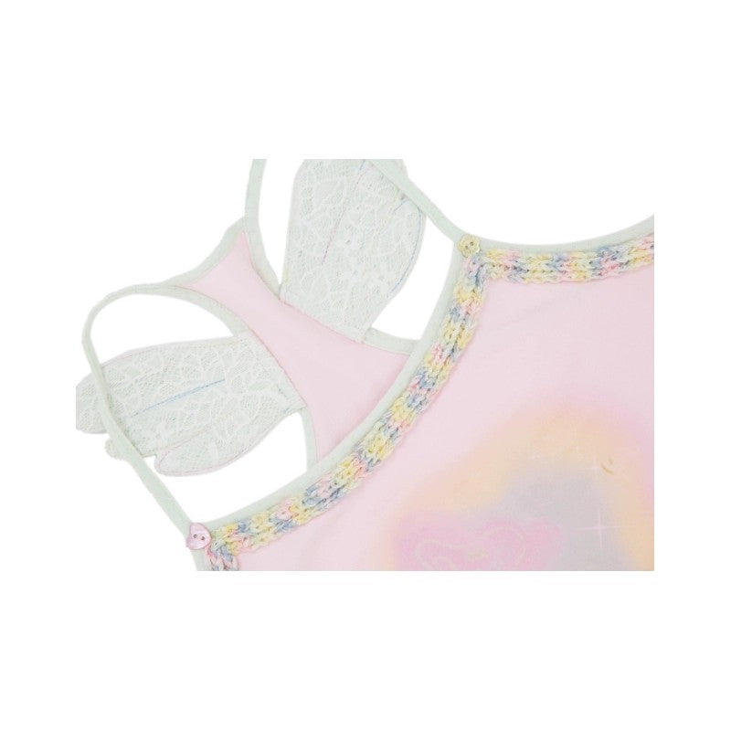 Pink Angel Wings Camisole   HA1869