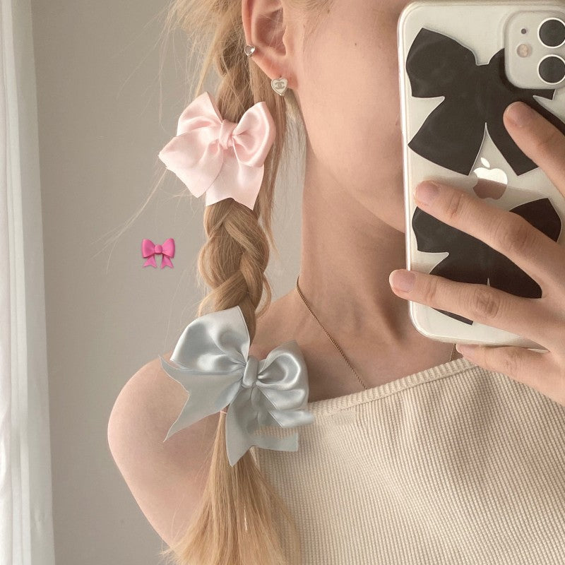Silk bow hair clip HA2107
