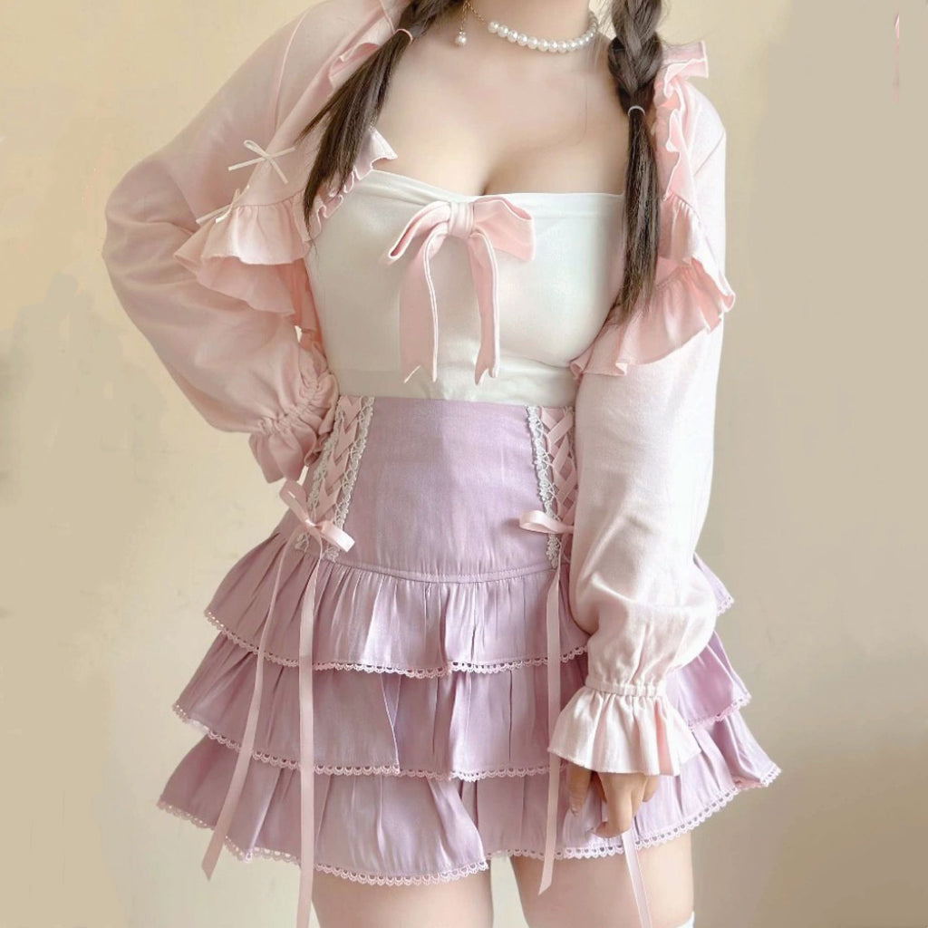 Cute cake pleated skirt HA2233