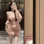 Cute sweet pink suit HA2253