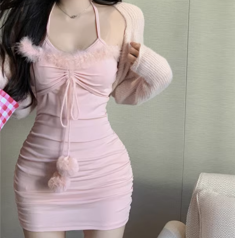 Cute sweet pink suit HA2253