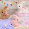 Cute bunny with pink bowknot   HA1886