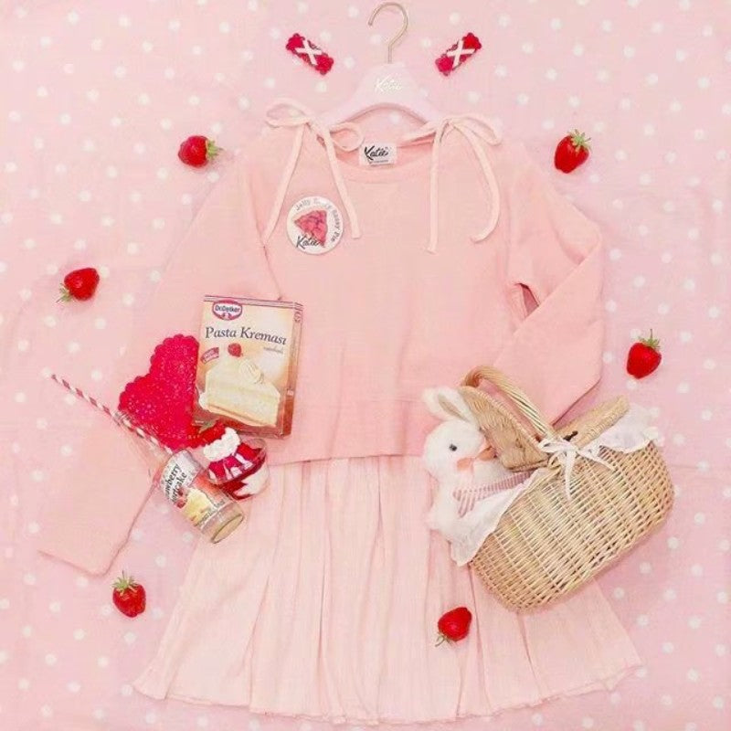 Cute bunny with pink bowknot   HA1886