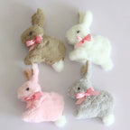 Cute bunny with pink bowknot   HA1886