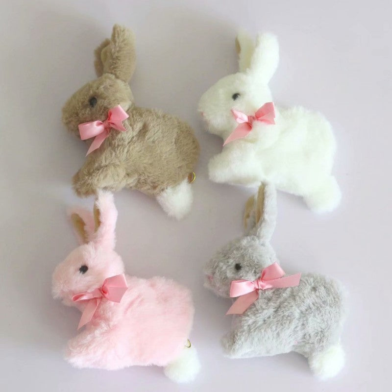 Cute bunny with pink bowknot   HA1886