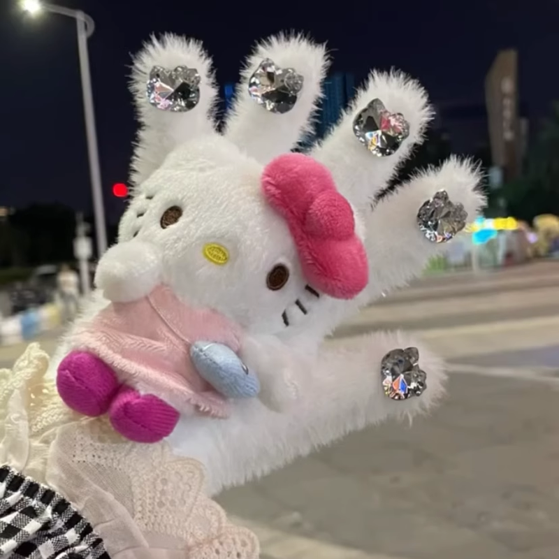 Cute KT cat plush gloves HA2306