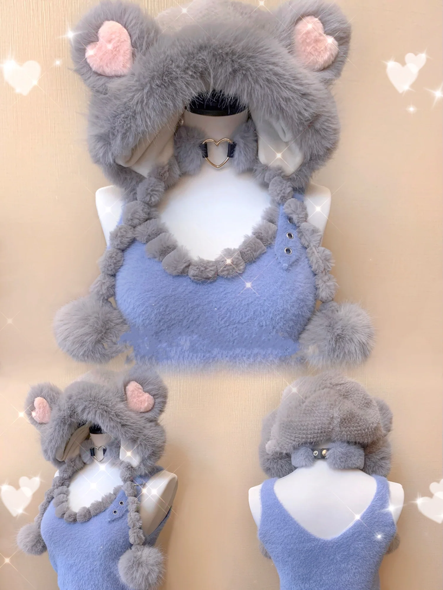 Hairy Bear hat HA2316