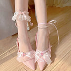 Bow tie high heel sandals HA2540