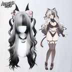 Korura Original Wig #008 Black and White– AkaiYoru Hime