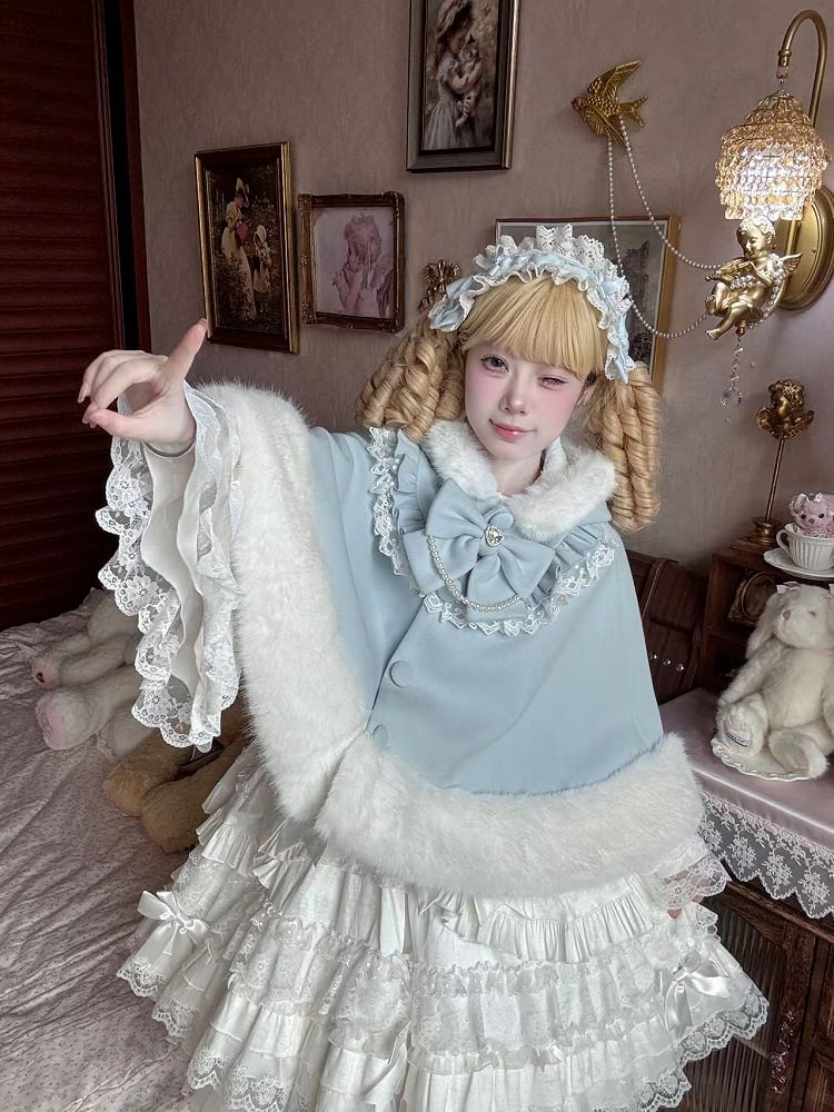 Lolita plush cloak HA29742
