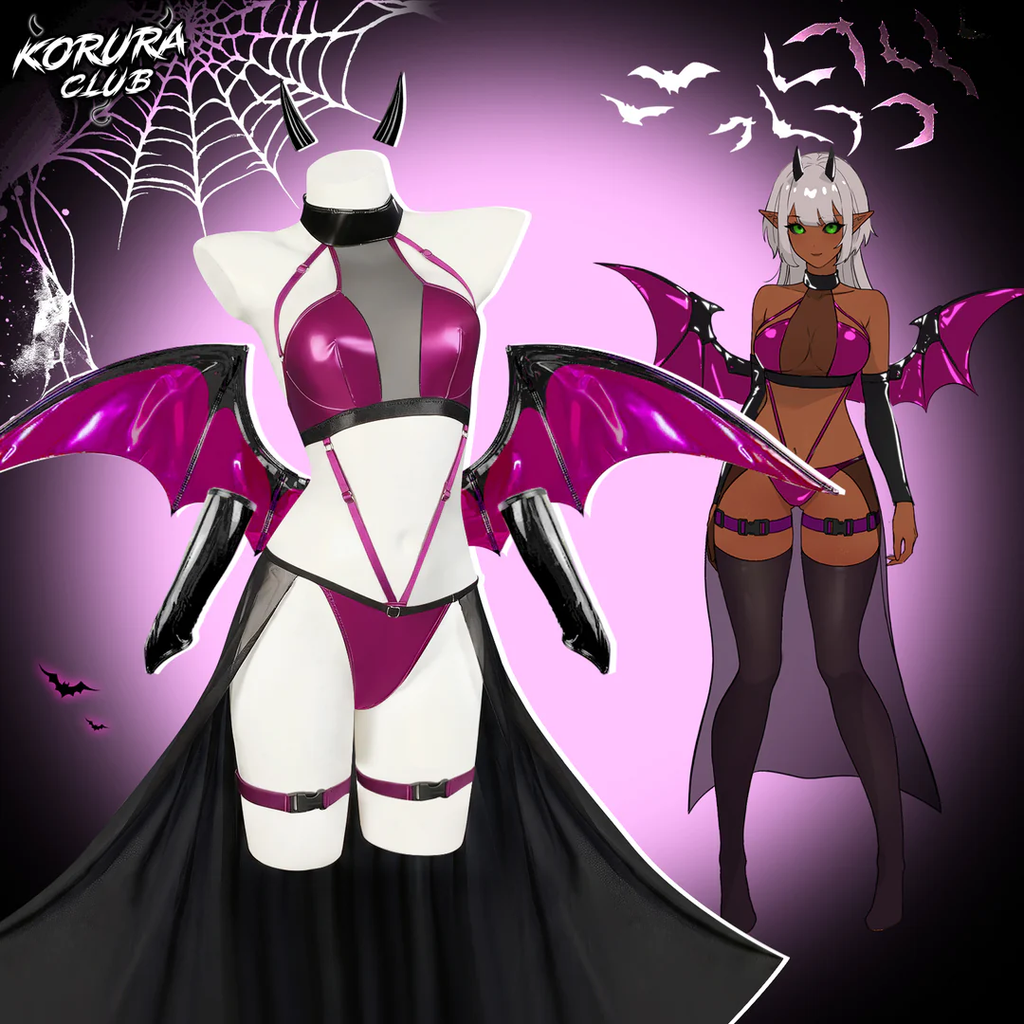Cosplay Shadow Succubus Lingerie KO158