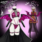 Cosplay Shadow Succubus Lingerie KO158