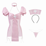 PU pink nurse suit HA2741