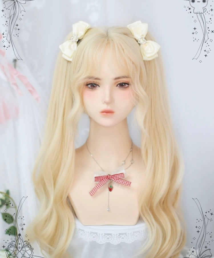 Cute double ponytail simulation wig HA2533