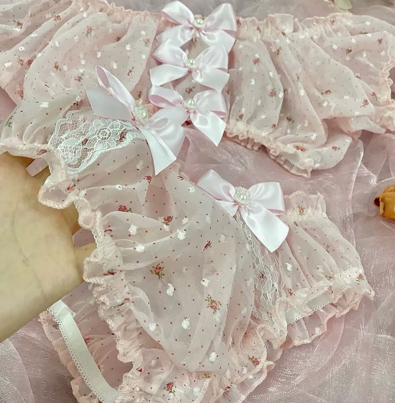 Lace bow suit HA2539