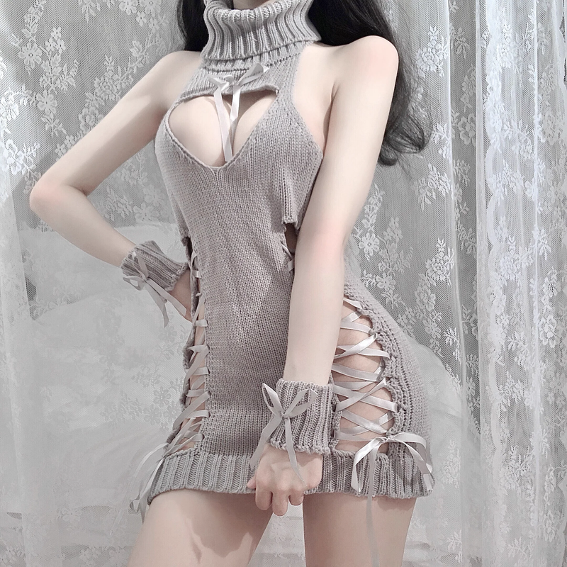 Hollow Backless Sweater HA2759