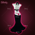 Halloween Flame Witch Dress KO29（3-Piece Set）