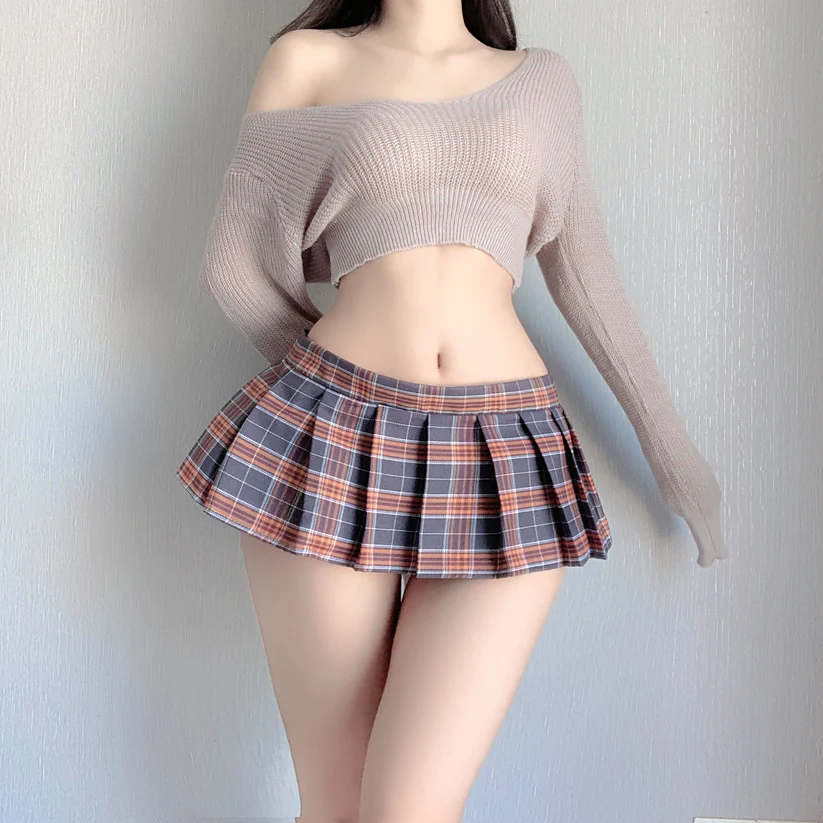 Pink Plaid miniskirt HA2787