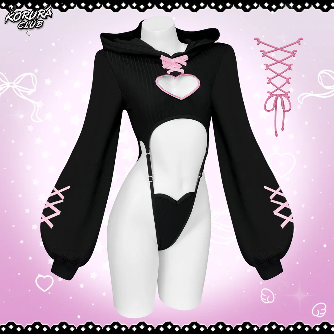 KORURACKUB-HEART HOLLOW BODYSUIT SR16