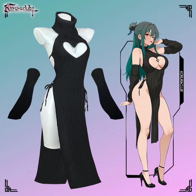 Plus Size Heart-Shaped Cheongsam KO59