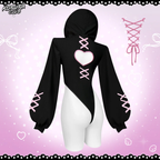 KORURACKUB-HEART HOLLOW BODYSUIT SR16