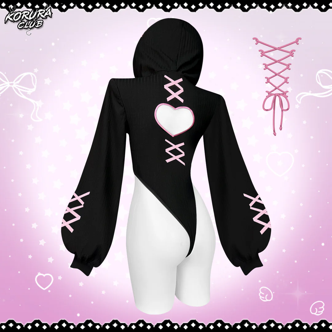 KORURACKUB-HEART HOLLOW BODYSUIT SR16