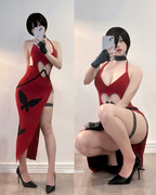 Sexy Red Heart Cutout Dress For Female