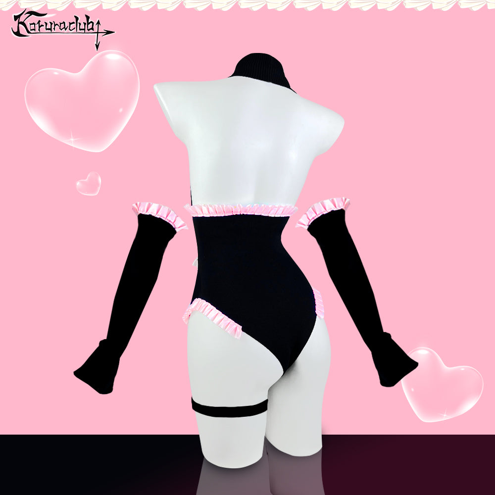 Cute Heart Shape Bodysuit Lingerie HA2906
