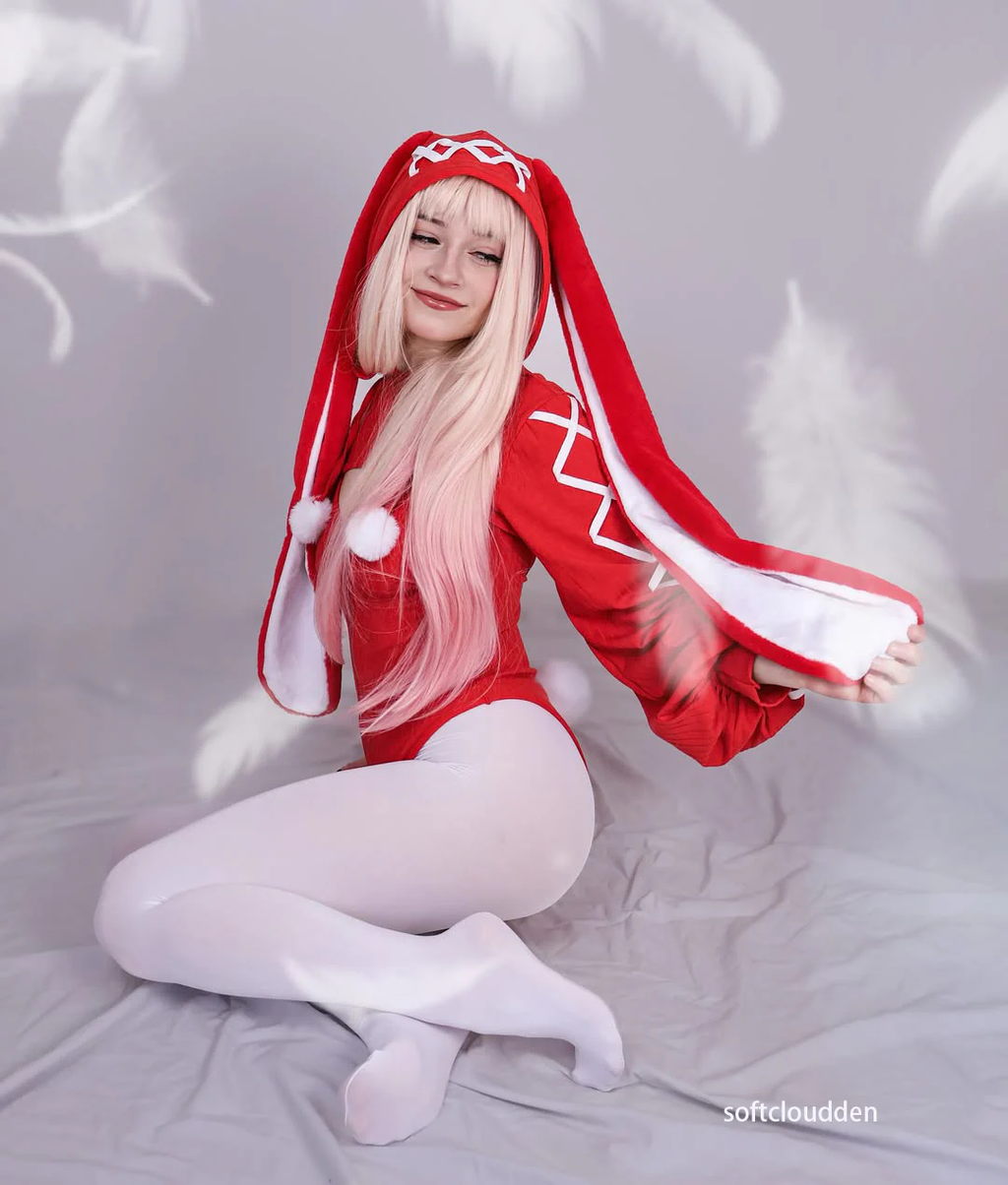 Cosplay Christmas Floppy Bunny Jumpsuit KO118