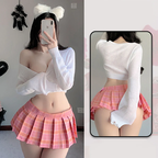 Pink Plaid miniskirt HA2787