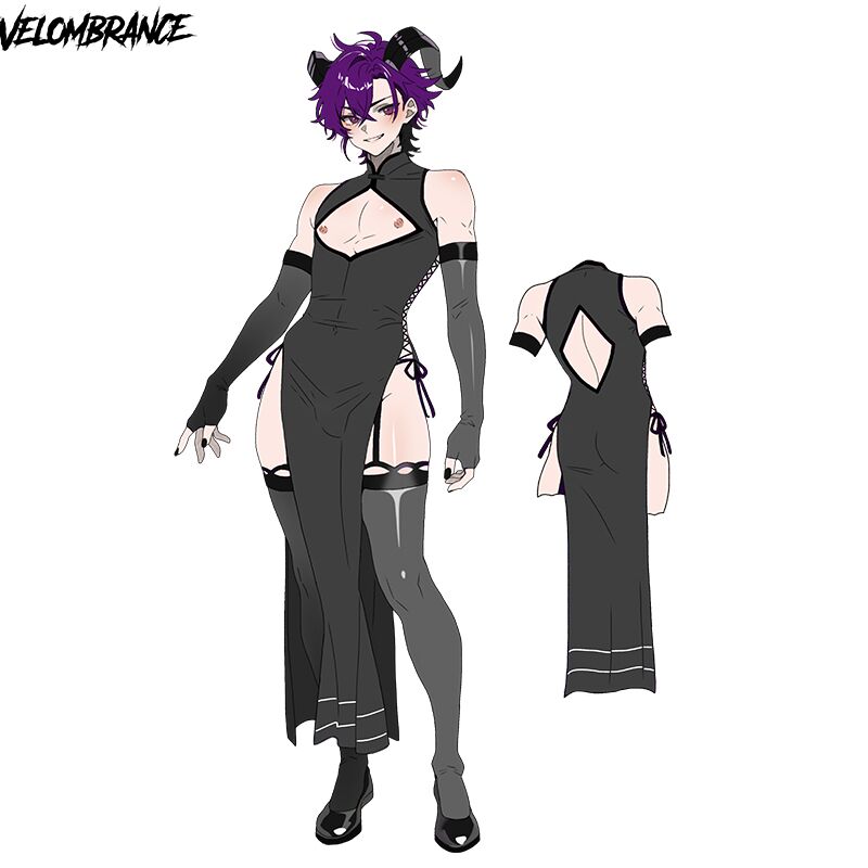 Pre-sale Dragon Demon Cheongsam (4-Piece Set） AS57