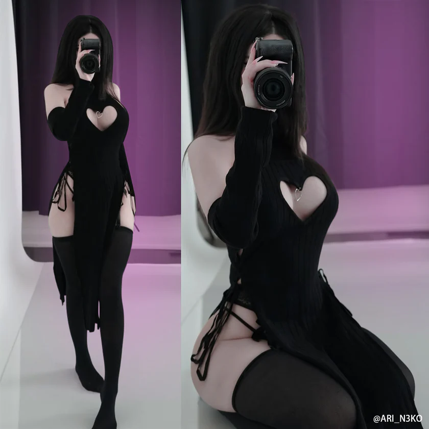 Plus Size Heart-Shaped Cheongsam KO59