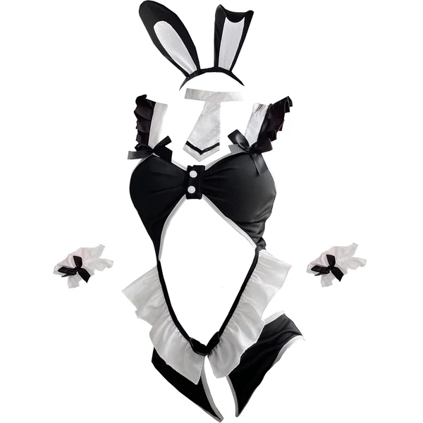 Bunny girl cosplay maid uniform suit HA2796