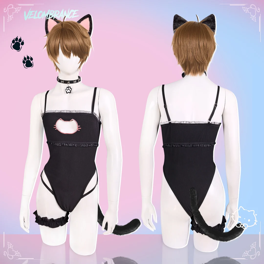 Pre-Order Shy Cat Bodysuit (4-Piece Set) AS75