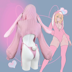 Chic Grey Bunny Ear Hoodie Bodysuit KO64