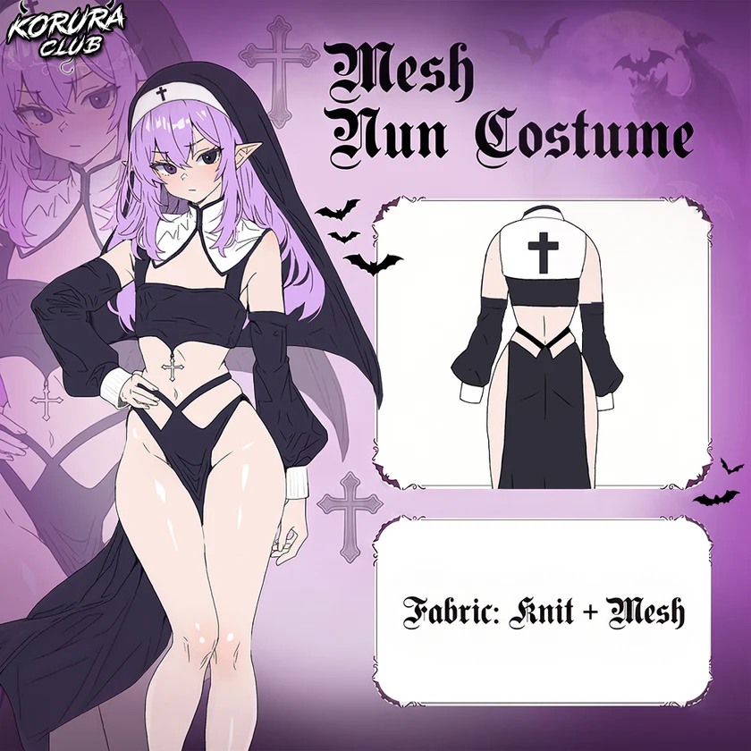 Pre-sale Mesh Nun Costume KO153