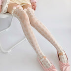 Heart Bow Knee Socks HA2544