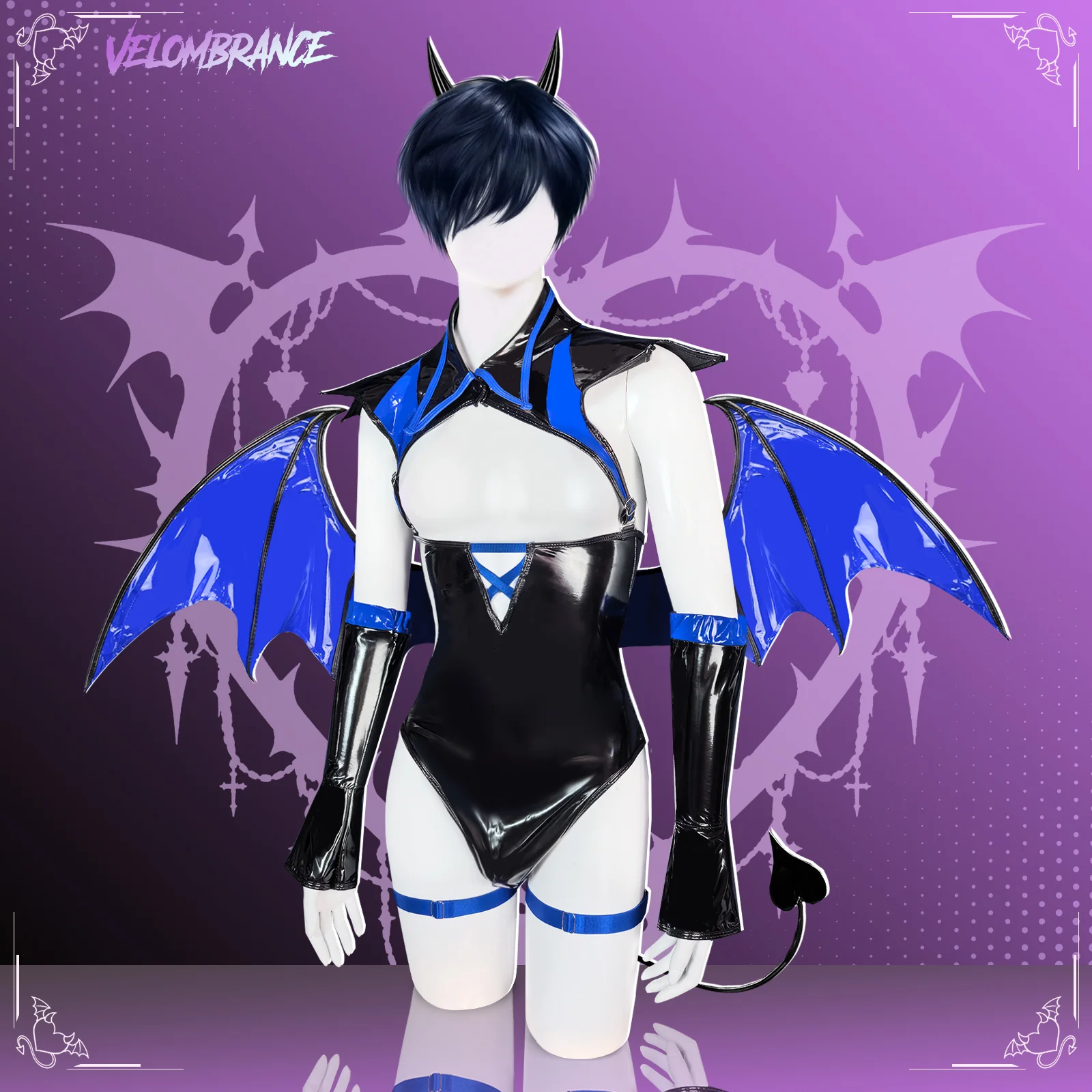 Cosplay Dark Horn Succubus Costume (5-Piece Set) AS04
