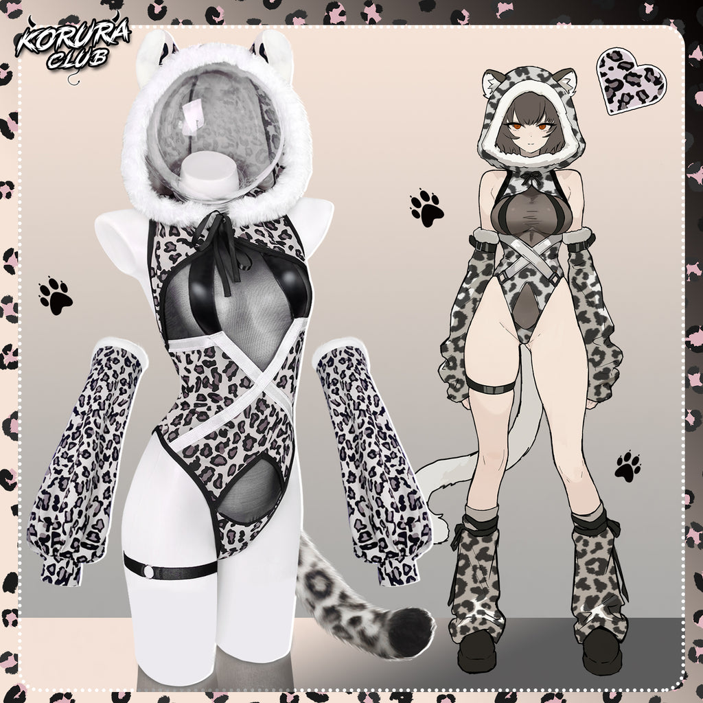 Pre-sale Snow Leopard Cosplay Bodysuit KO149