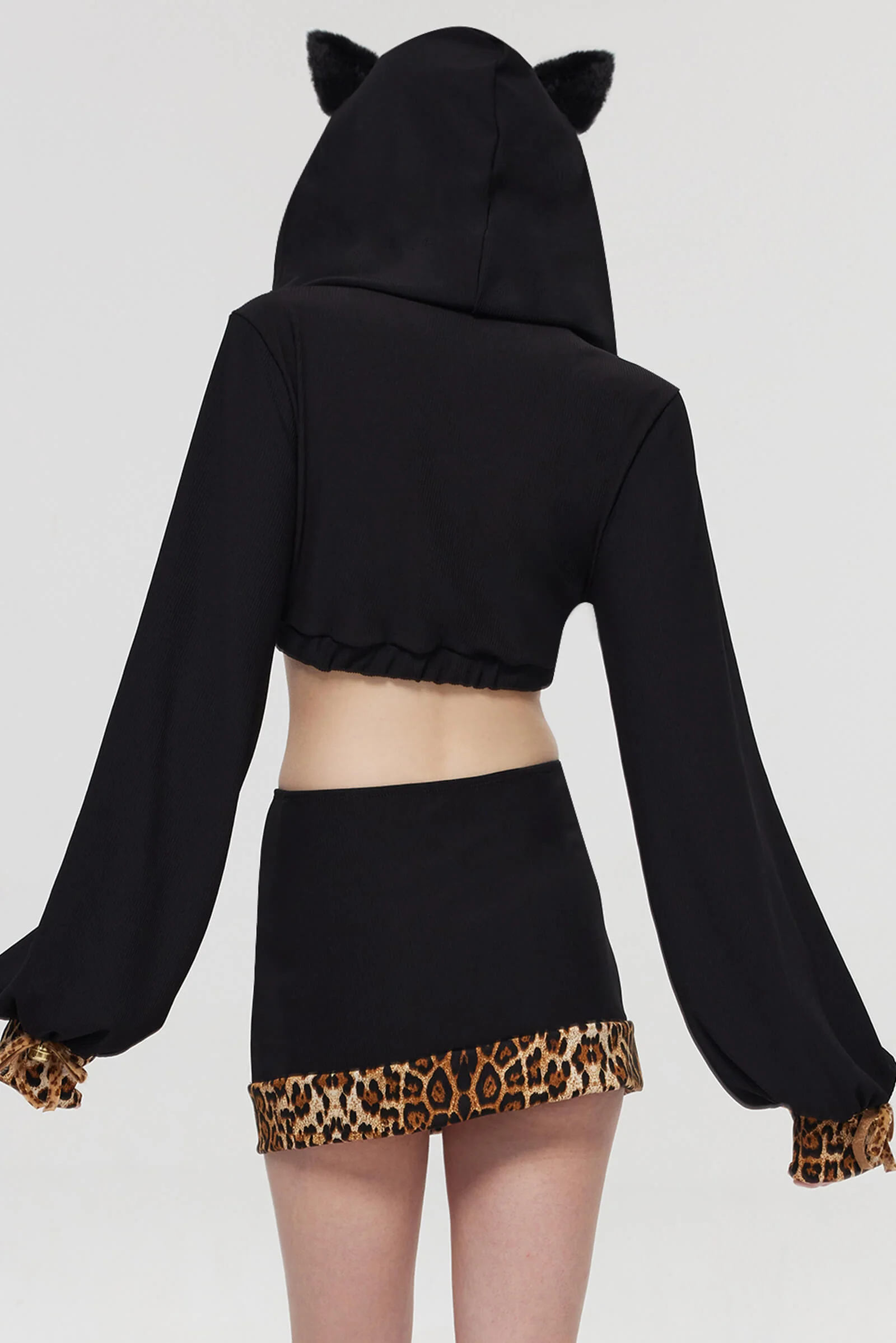 Pre-Sale Gothic Leopard Print Cat (3-Piece Set) HK009