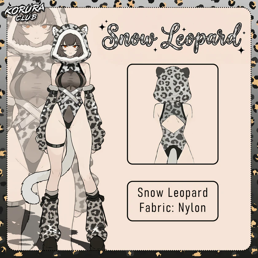 Pre-sale Snow Leopard Cosplay Bodysuit KO149