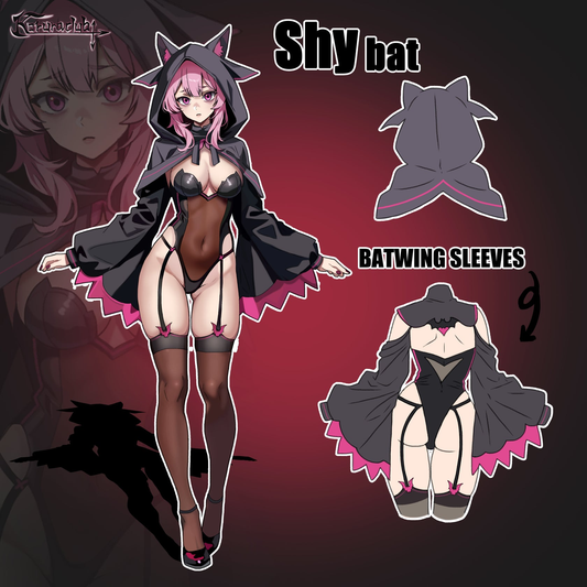 Cosplay Shy Bat Lingerie HA2909（4-Piece Set）