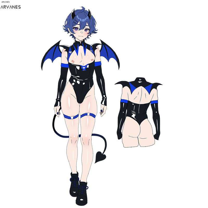 Cosplay Dark Horn Succubus Costume (5-Piece Set) AS04