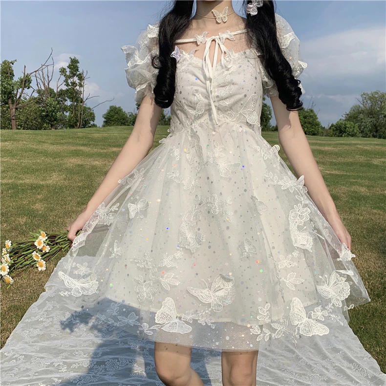 Fairy sweet white dress   HA0692