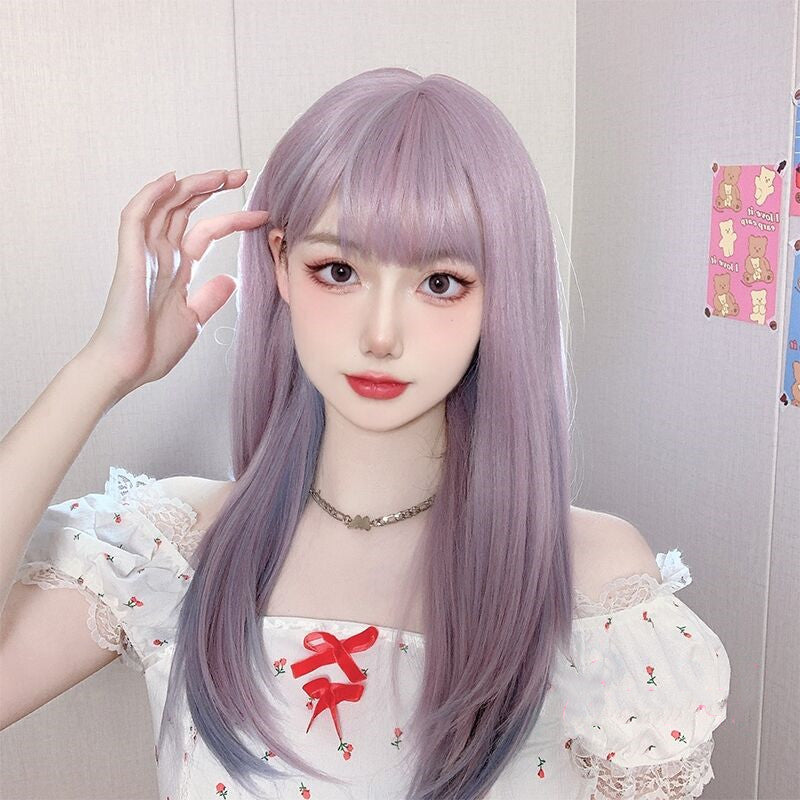 Unicorn Purple Gradient Lolita Wig   HA1137