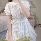 Cute lace cake A-line skirt   HA1155