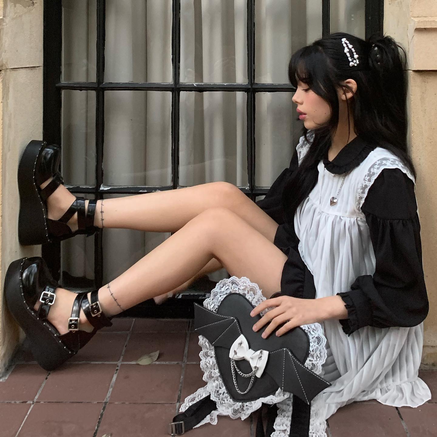 Cute Loose Long Sleeve Dress   HA0389